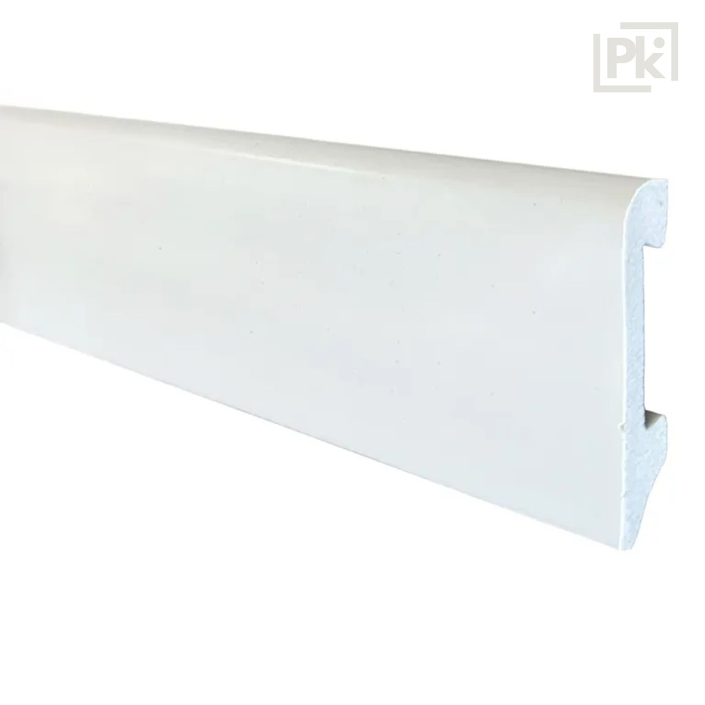 Zócalo Resistente al Agua Top Round Blanco Polar 14mm x 75mm x 2400mm