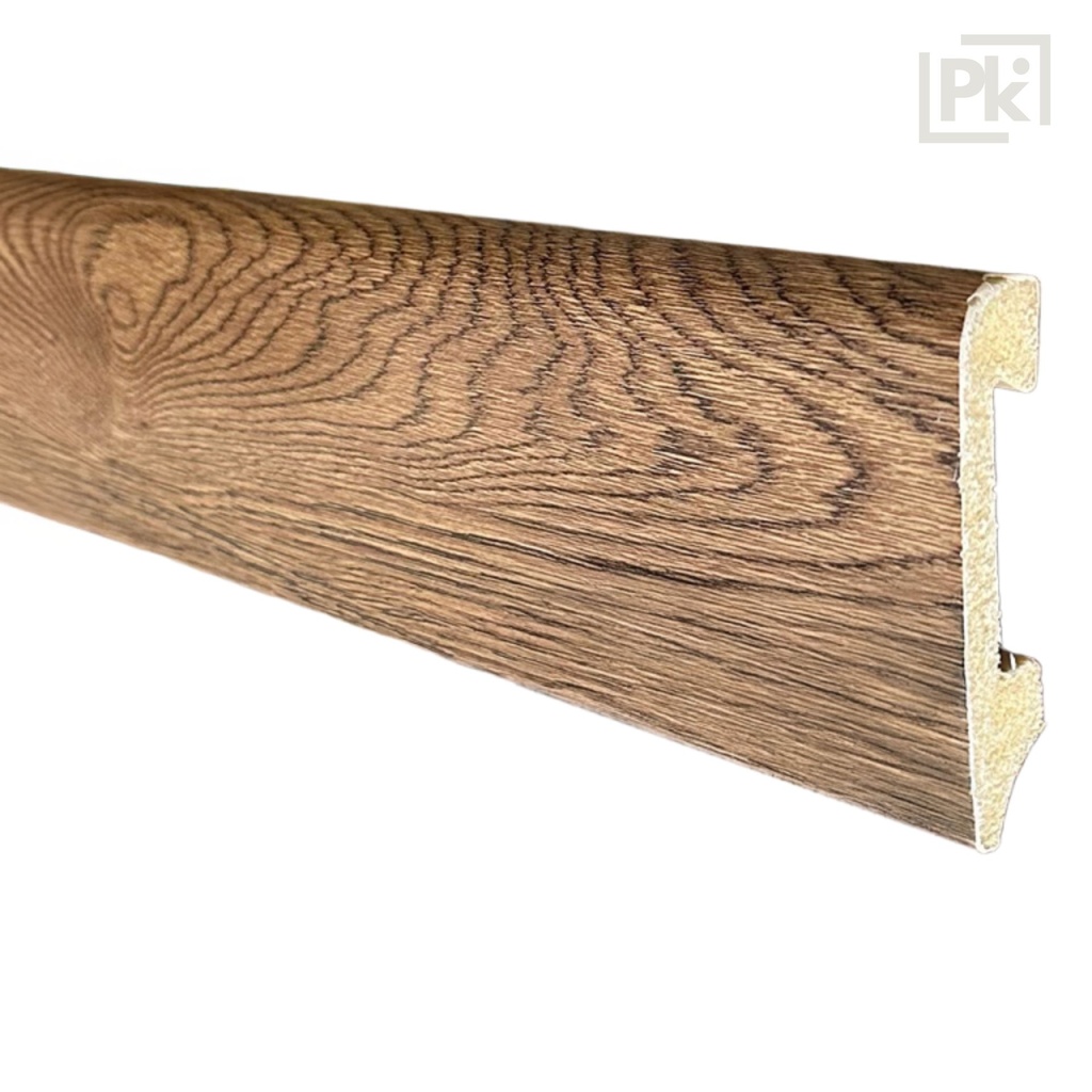 Zócalo Resistente al Agua Top Round Roble Terra 14mm x 75mm x 2400mm