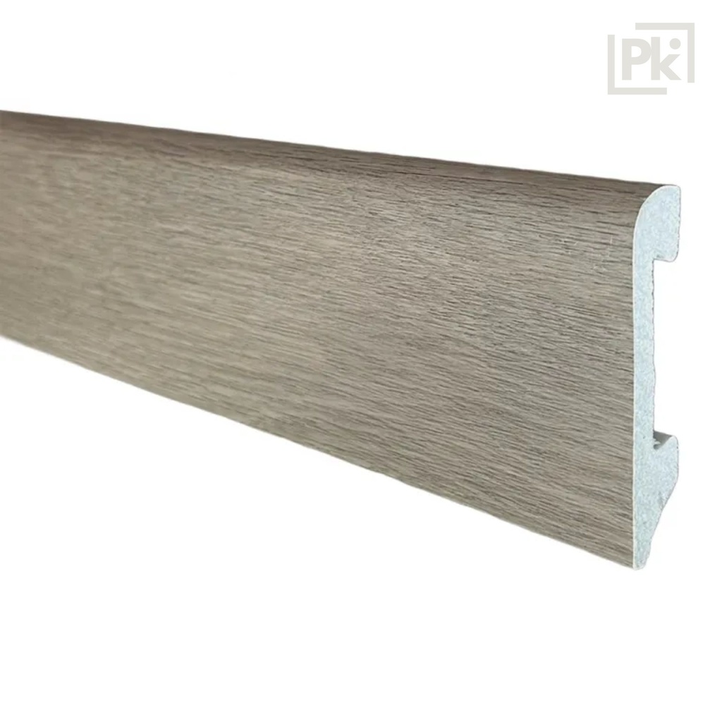 [05ZOIN147500894] Zócalo Resistente al Agua Top Round Gris Horizonte 14mm x 75mm x 2400mm