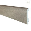 Zócalo Resistente al Agua Top Round Gris Horizonte 14mm x 75mm x 2400mm