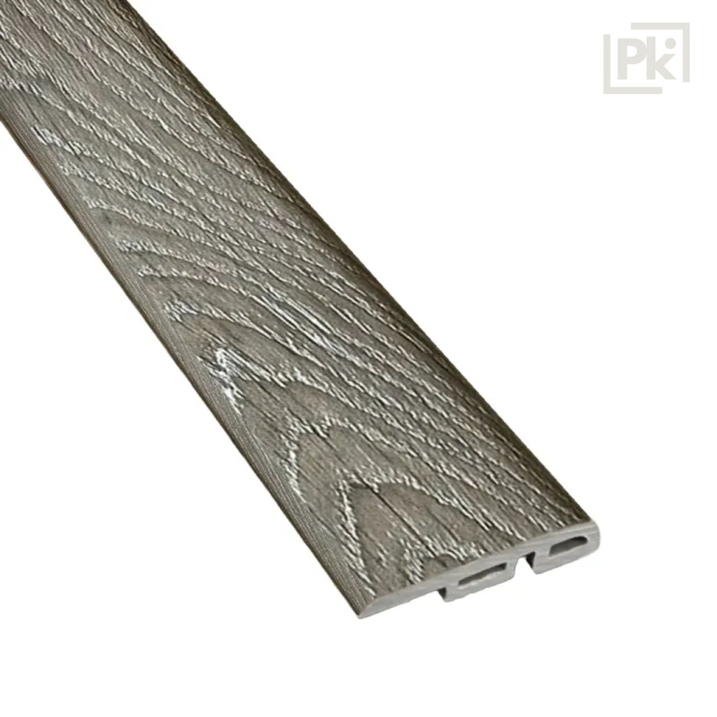 [05PVHLEC00SP003] Perfil Resistente al Agua END CAP Nogal Gris 10mm x 35mm x 2400mm