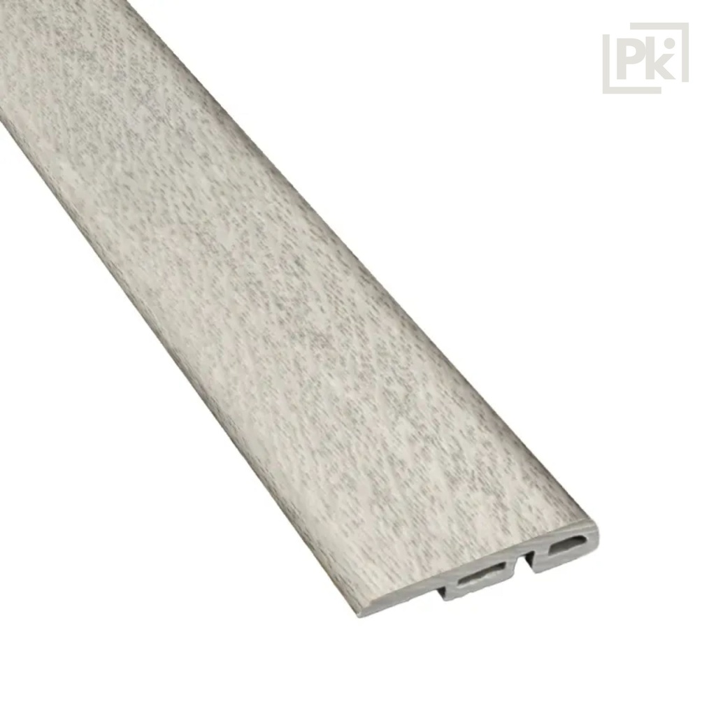 [05PVHLEC00SP025] Perfil Resistente al Agua END CAP Gris Claro 10mm x 35mm x 2400mm