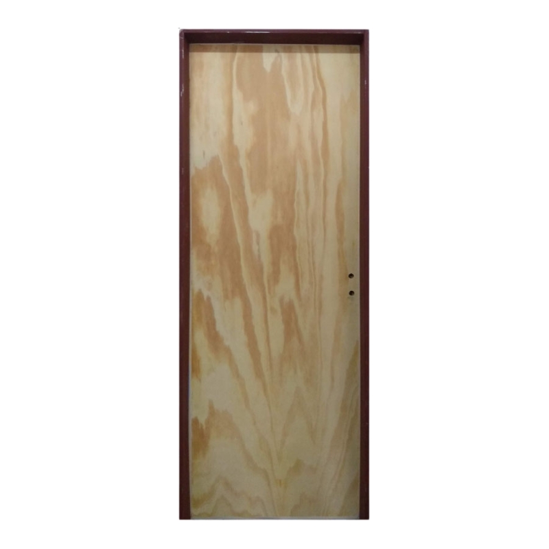 Puerta placa marco chapa (Derecha, 0,70 x 2,00)