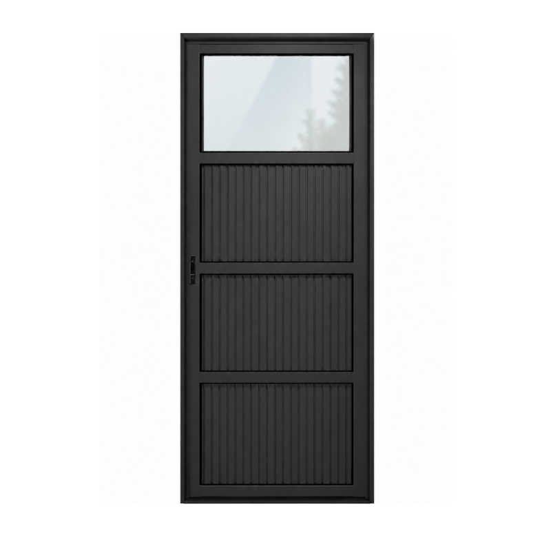 Puerta 1/4 VIDRIO NEGRA 36mm