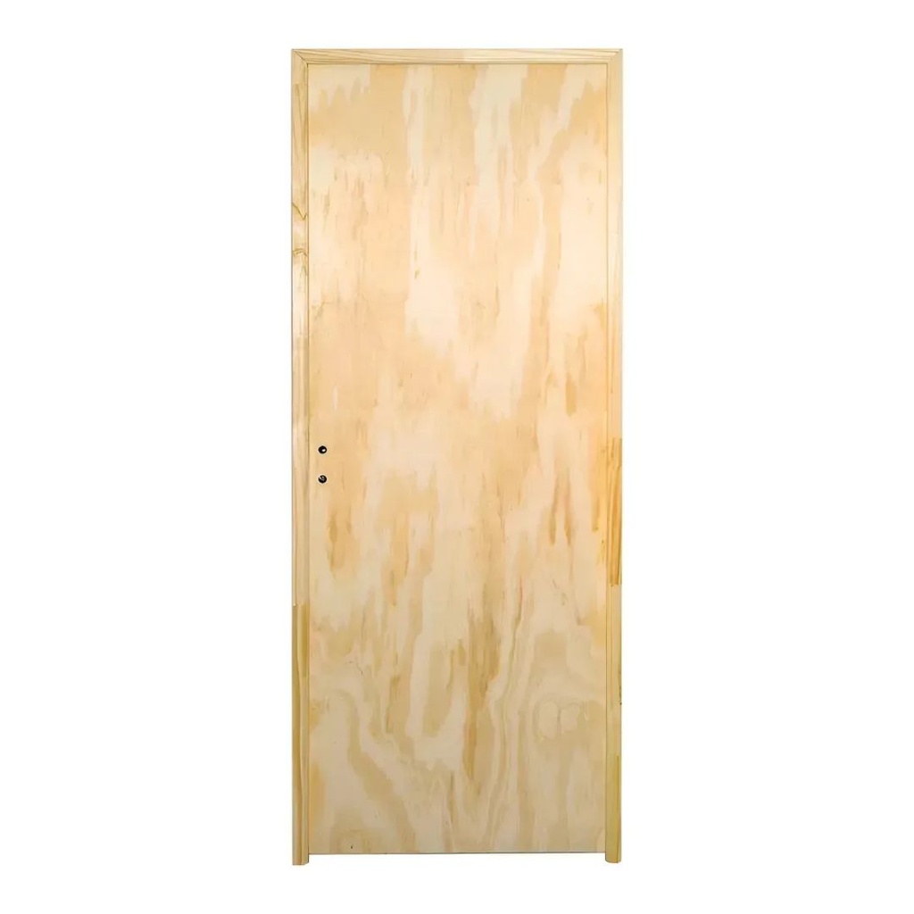 Puerta placa marco madera (Derecha, 0,70 x 2,00)